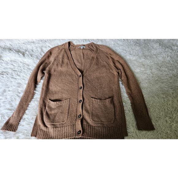 Madewell‎ Texturework Cardigan,  Women's size Small,  Brown Button Up Sweater - Picture 1 of 8